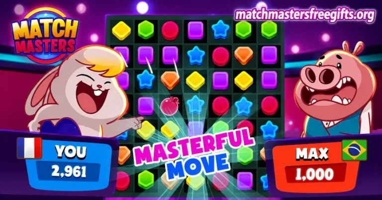 Match Masters board showing competitive match