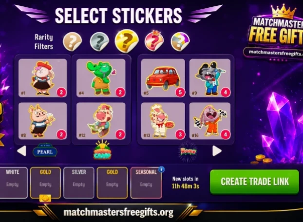 Match masters sticker Trading