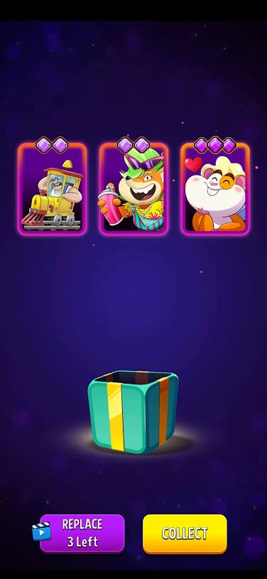 Match Masters Lucky Box reveal showing three boosters
